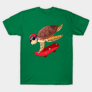 Skateboarding turtle T-Shirt